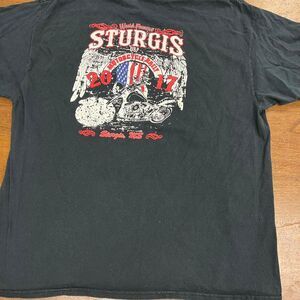 Harley-davidson Men's Black T-shirt xl Sturgis Motorcyle Rally Biker